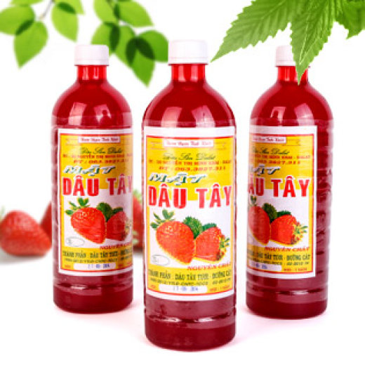 Nước Cốt Dâu Tây Tươi Đà lạt 1Lit