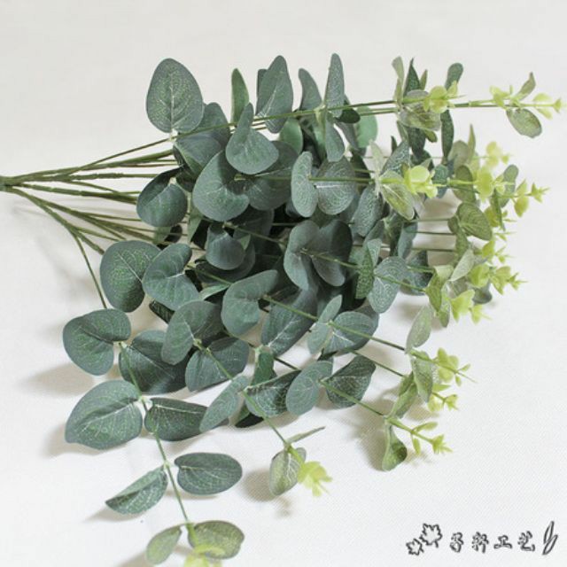 hoa lụa - cụm lá táo 16 nhánh