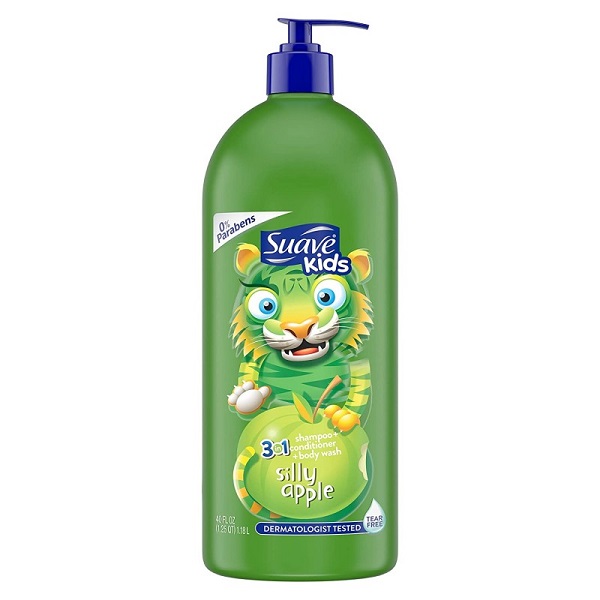 Suavekids shampoo with 3 x 1.18l bottle