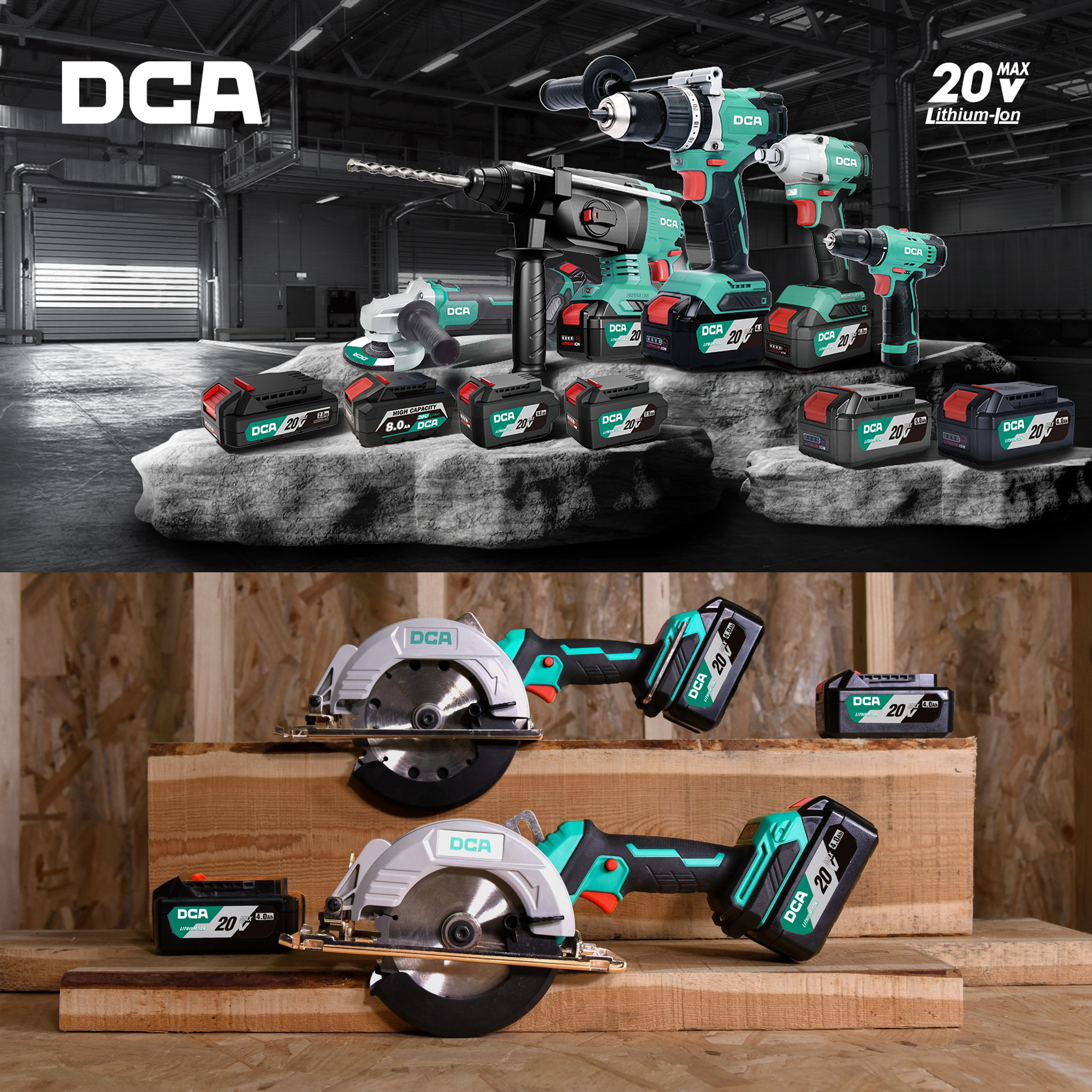 Pin sạc 20V thương hiệu DCA chính hãng pin dung lượng cao, có tính năng an toàn, công nghệ sạc cân bằng, dùng cho máy khoan, máy siết vít DCA