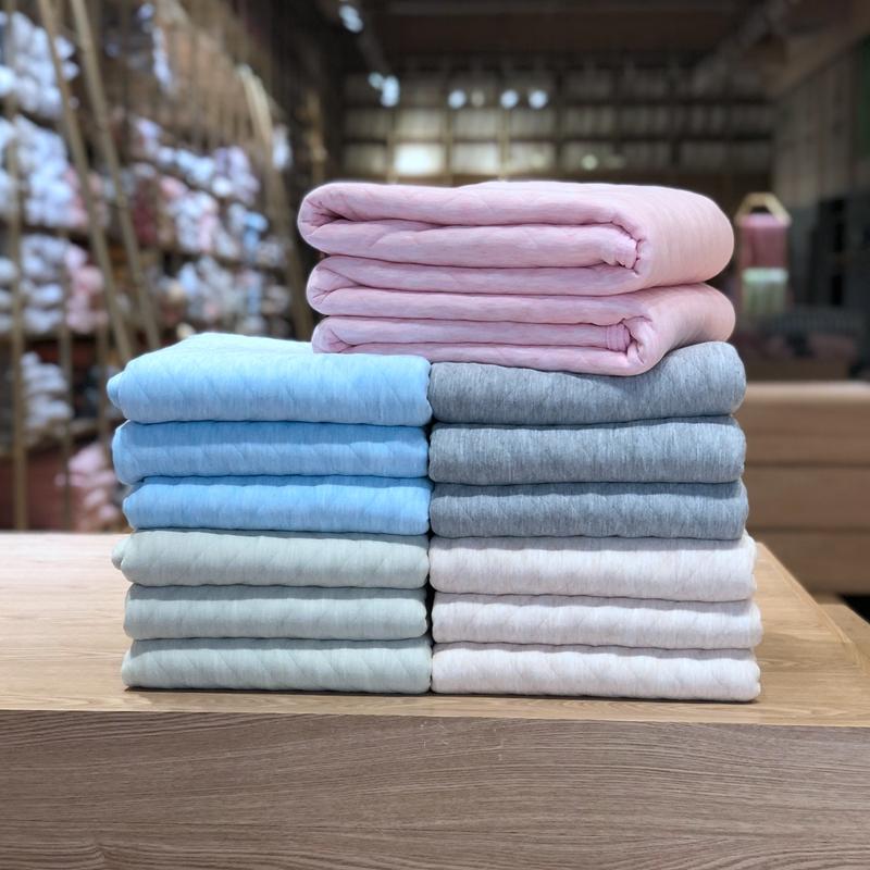 Phong Cách Nhật Bản Giản Lược Cotton Chất Lượng Cao Dệt Kim Màu Chăn Mùa Hè Có Thể Giặt Bằng Nước Chăn Trẻ Em Tốt Bông Thiên Trúc Điều Hòa Chăn Mỏng
