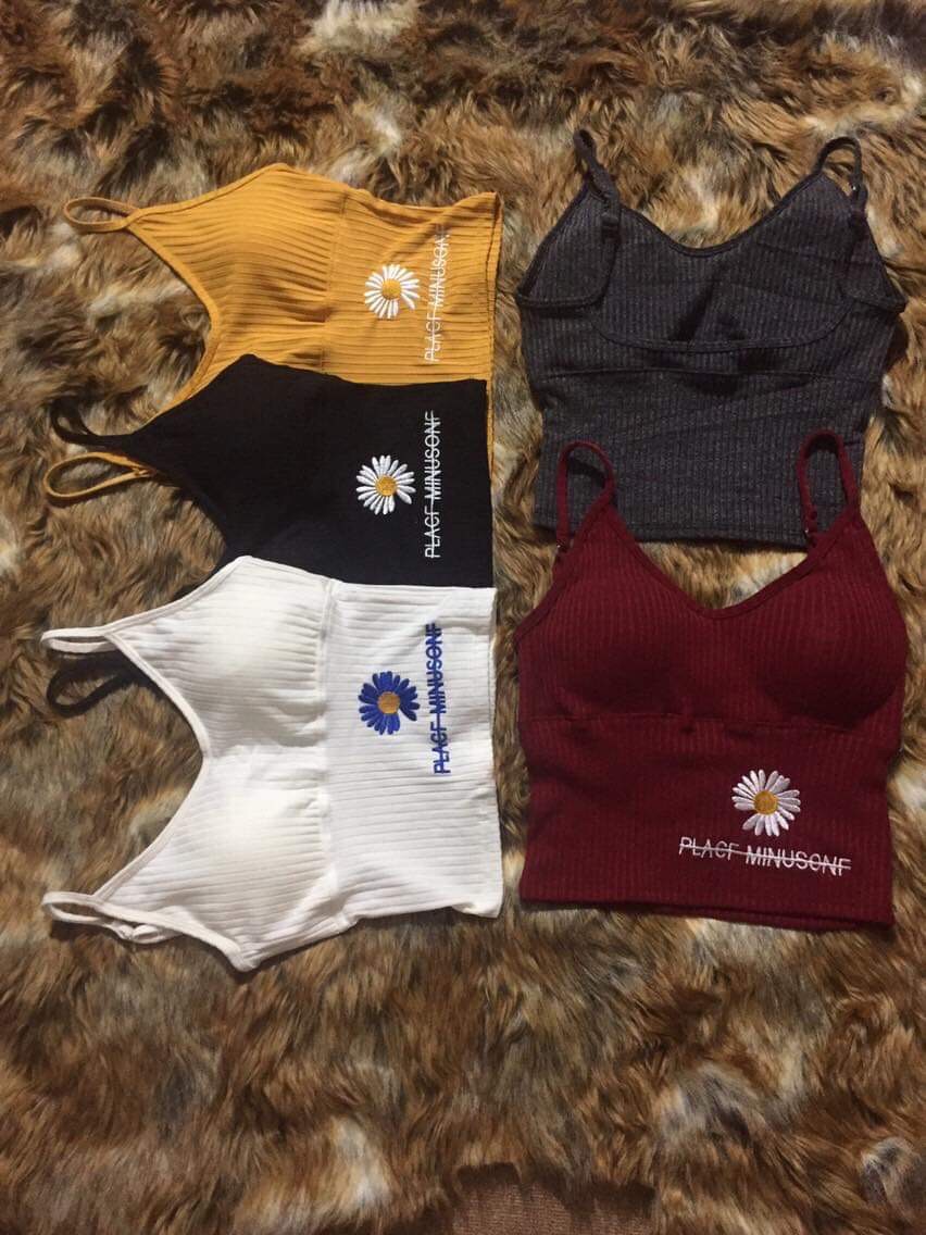 [HCM]Áo thun 2 dây crop top cực xinh  40k