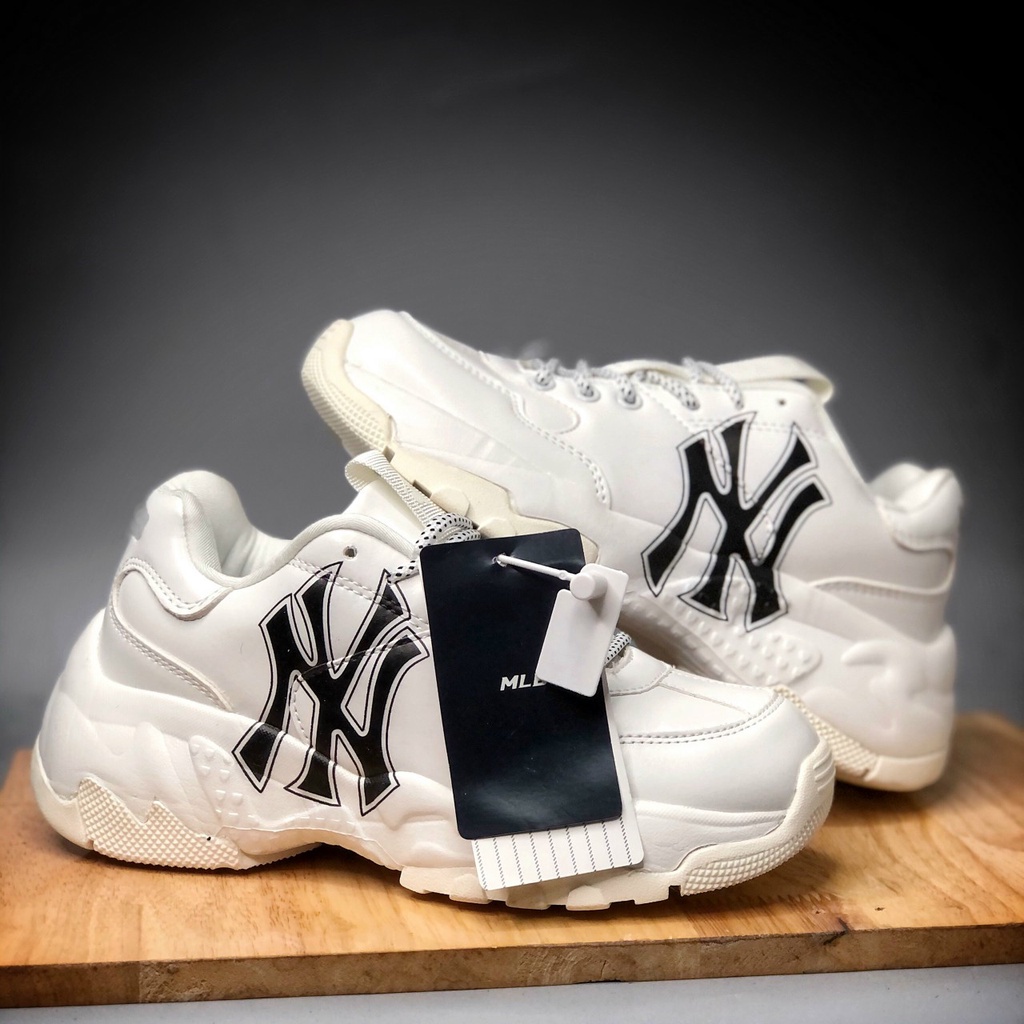 Giày MLB New York trắng chữ xanh replica 11  Shop giày Replica