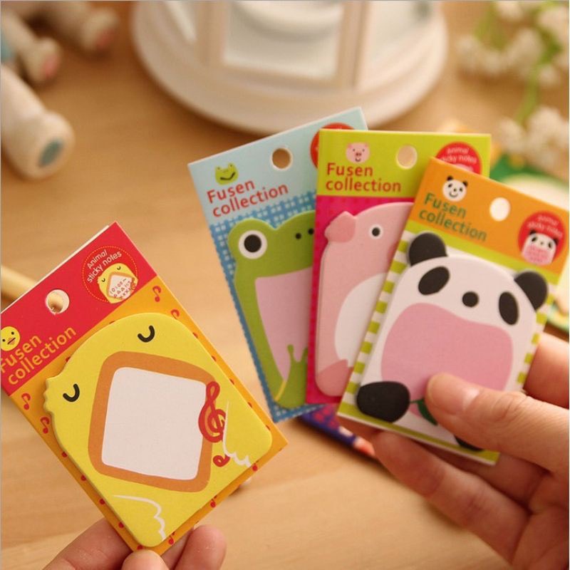 Giấy note vuông hình con vật