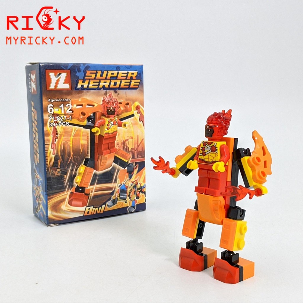 [HCM]Bộ lego lắp r&aacutep si&ecircu anh h&ugraveng SUPER HERO - 39+ miếng gh&eacutep