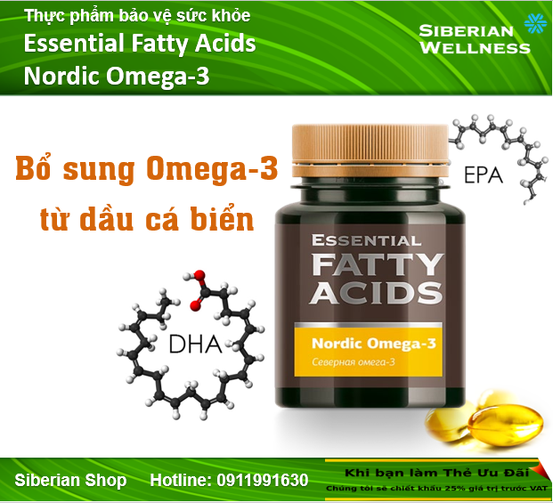 Bổ sung omega-3 _ essential fatty acids nordic omega-3 #500661