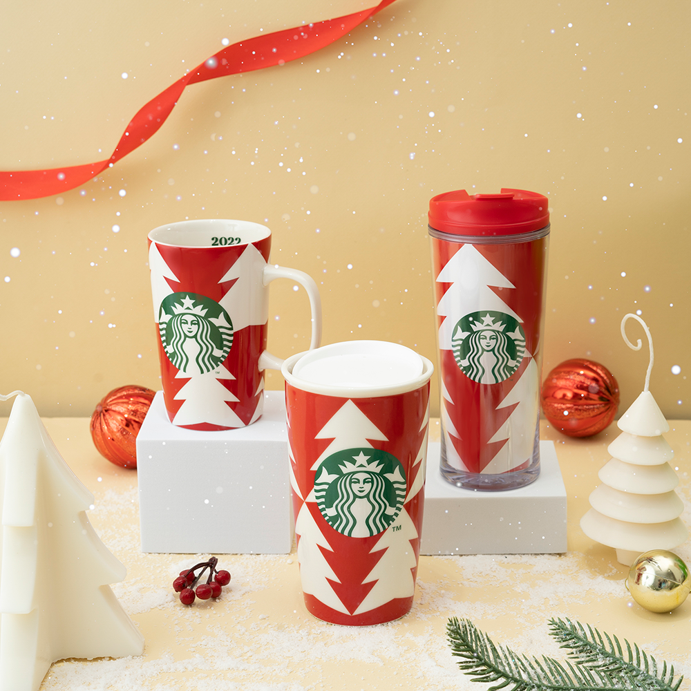 Cốc Sứ Mug Starbucks 12Oz (355ml) DW 2022 Red Cup