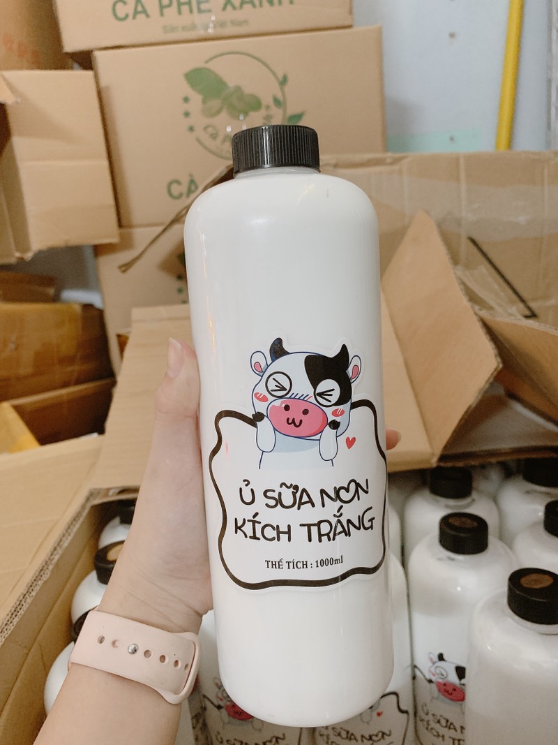 ủ sữa non dưỡng kích trắng loại lớn 1000ml