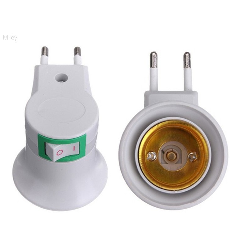 Bộ 10 đui đèn E27 có công tắc