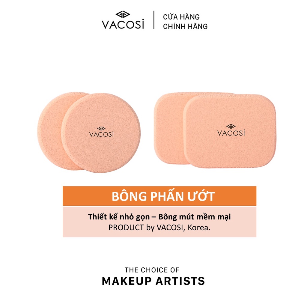 Bông phấn ướt Vacosi