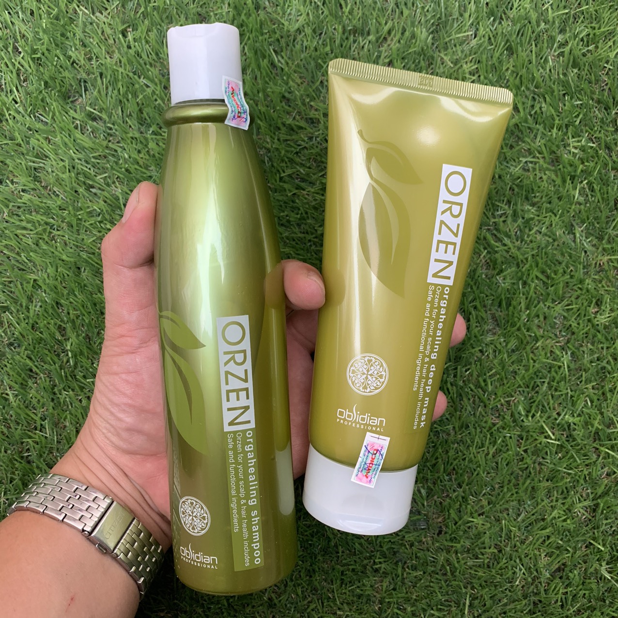 Bộ sản phẩm chống rụng tóc Orzen Orgahealing 320ml/200ml