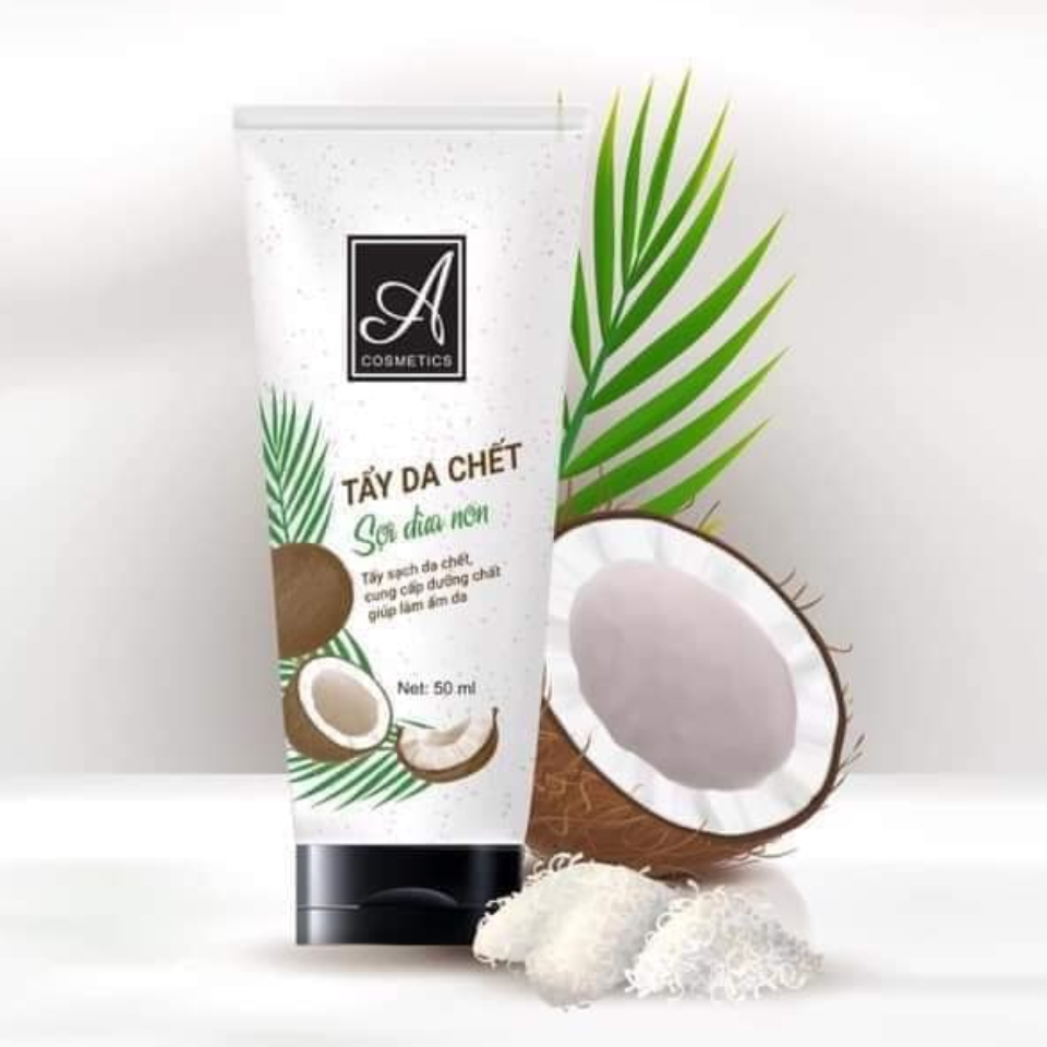[Chính Hãng] Tẩy da chết sợi dừa non A cosmetics 120ml tuýp lớn