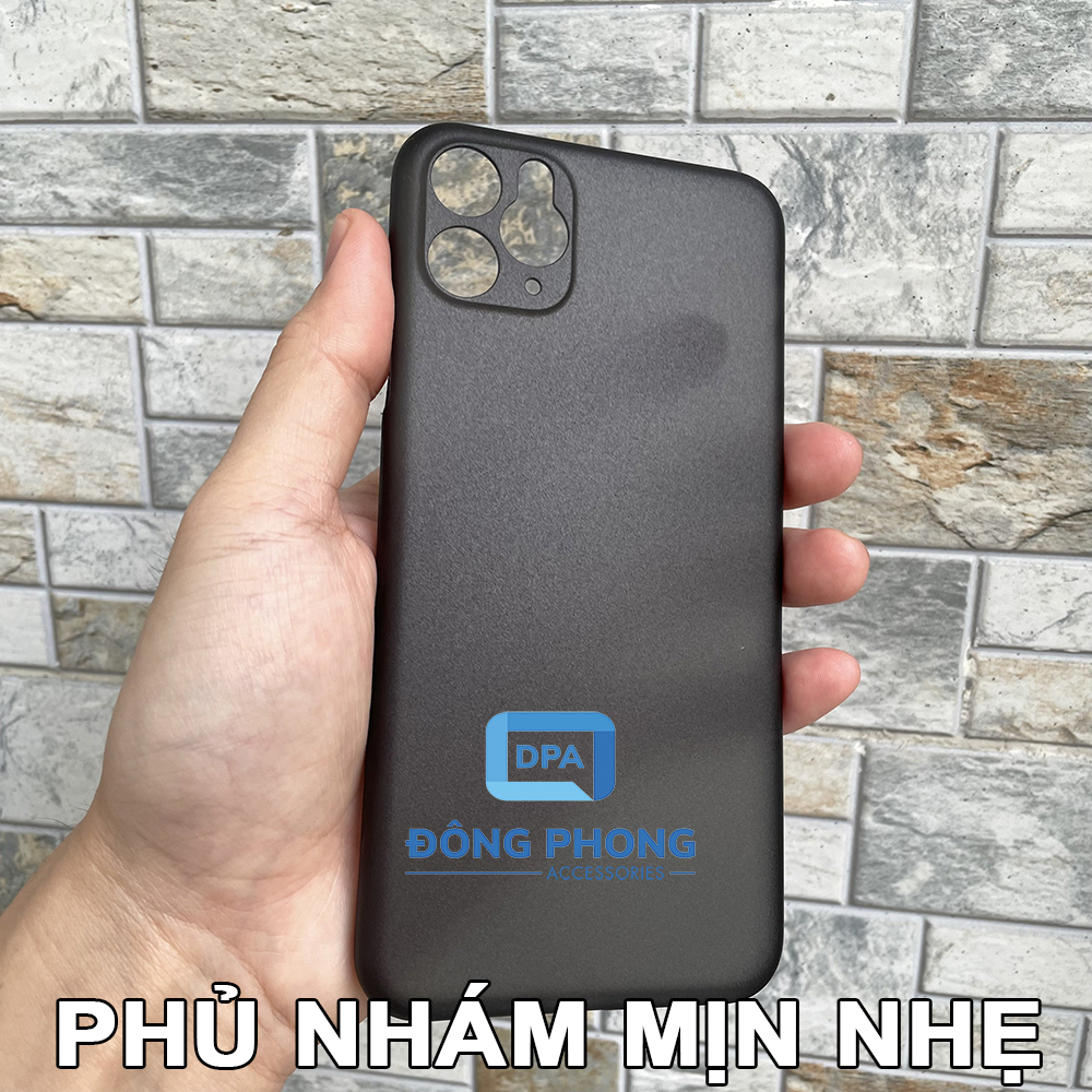 Combo 2 Ốp Lưng Trong Nhám Unibody iPhone 11 Pro Max Siêu Mỏng Giấy