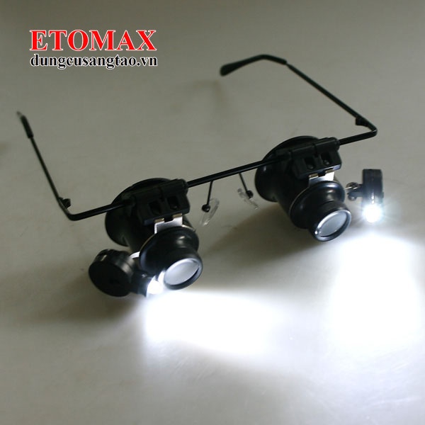 Kính Lúp Đeo Mắt Có Đèn 20X