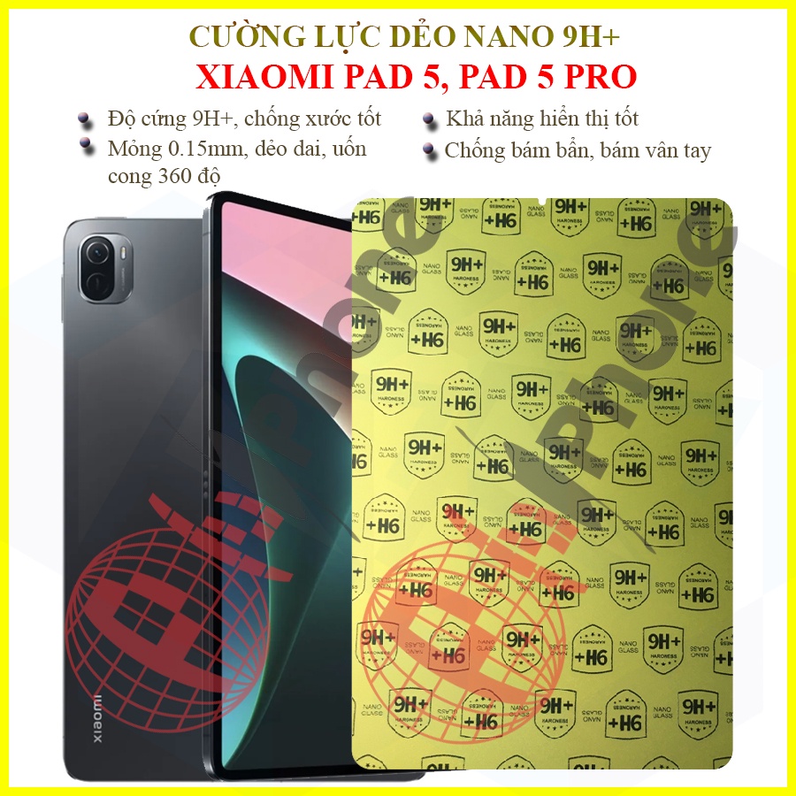 Dán cường lực dẻo nano Xiaomi Mi Pad 5, Pad 5 Pro (MiPad 5) 11 inch