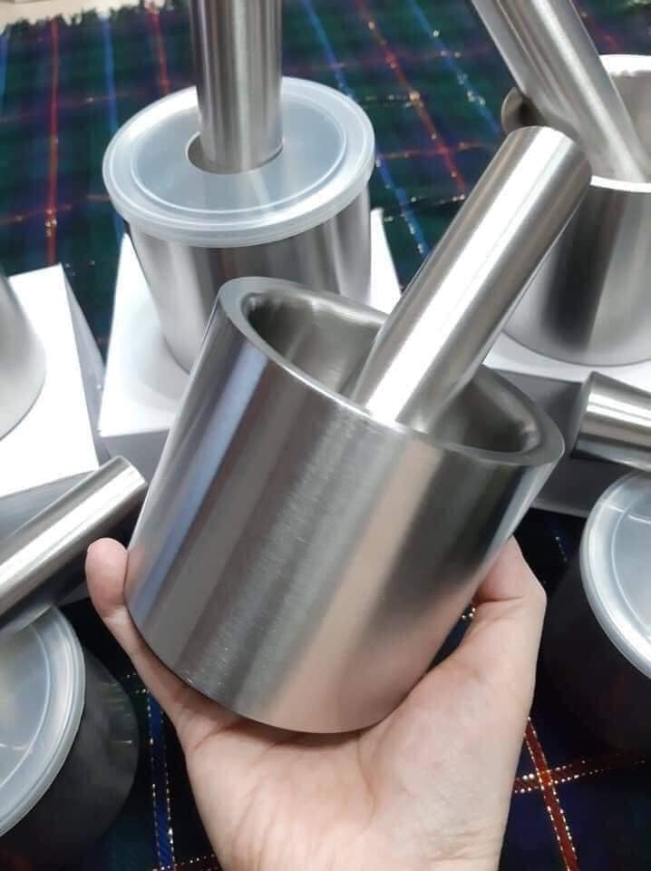 Bộ chày cối inox 304 -trọn đời không han gỉ - bảo vệ sức khỏe cho người sử dụng-Chày cối inox sáng bóng bền đẹp - Chày giã nghiền thực phẩm tỏi tiêu ĐA NĂNG