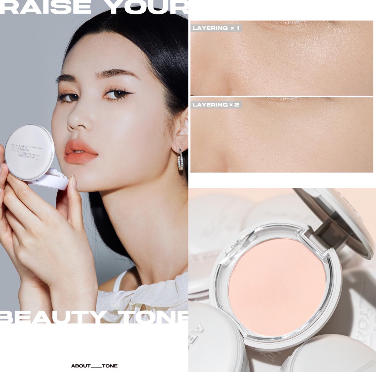 Phấn Phủ Eglips Oil Cut Powder Pact - Eglips About Trắng