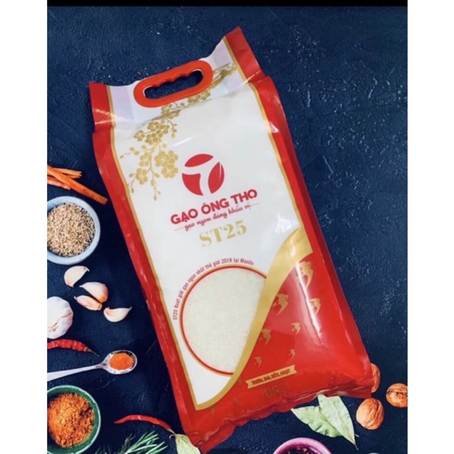 gạo ST25 Ông thọ túi 5kg dẻo mềm