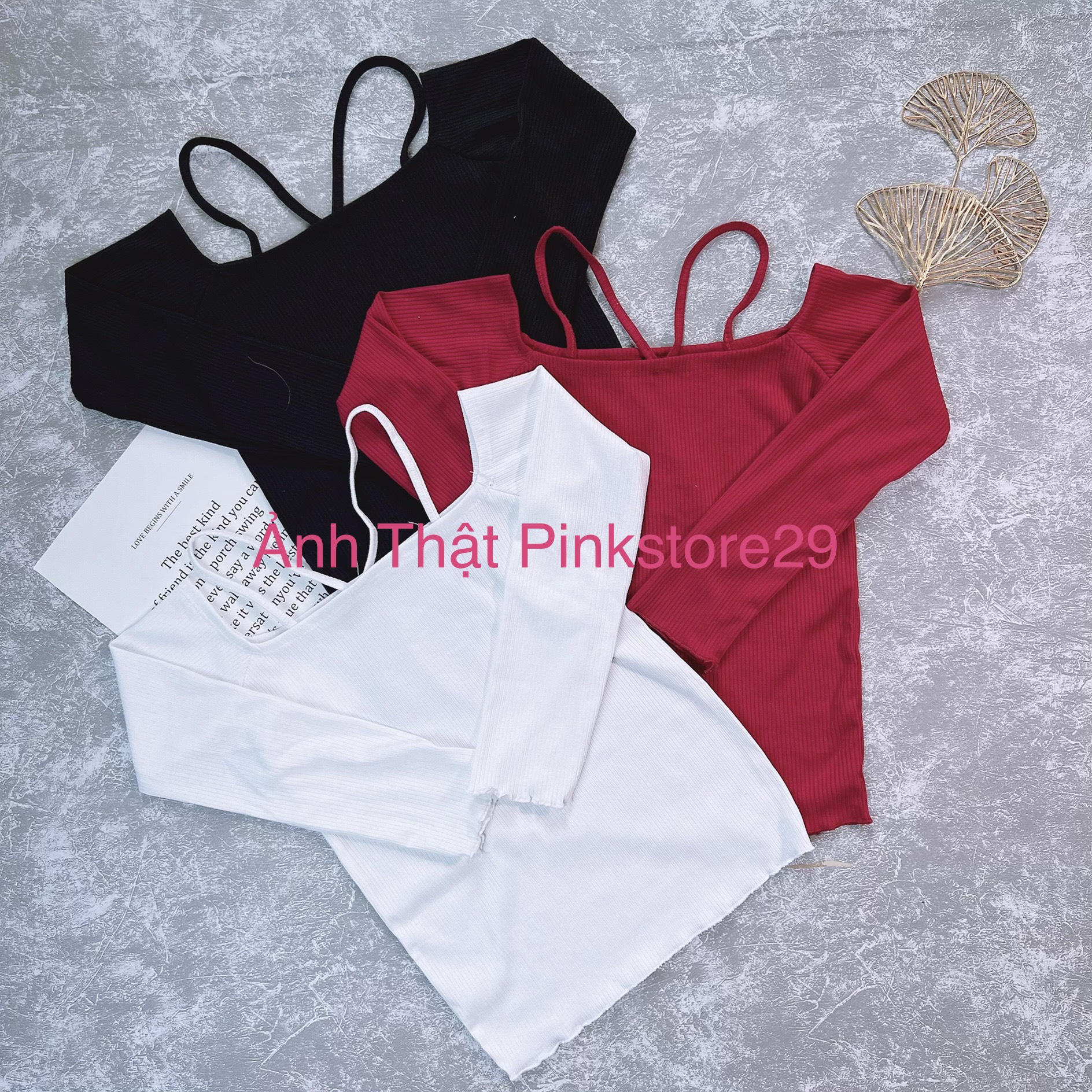 Áo Croptop Tay Dài Chéo Cổ A513499