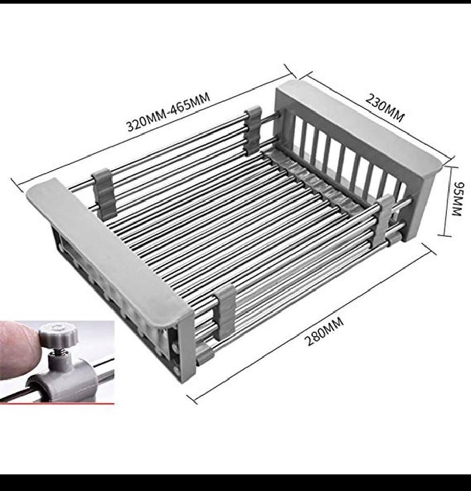 Rổ inox đa năng, rổ ráo nước chậu rửa chén