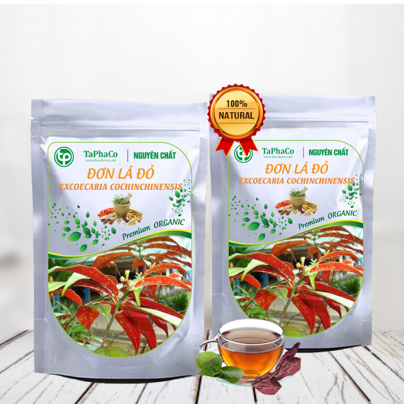 [Hàng Công Ty] Lá đơn đỏ khô 1kg -  Thảo Dược Tấn Phát - Hàng công ty chất lượng cao