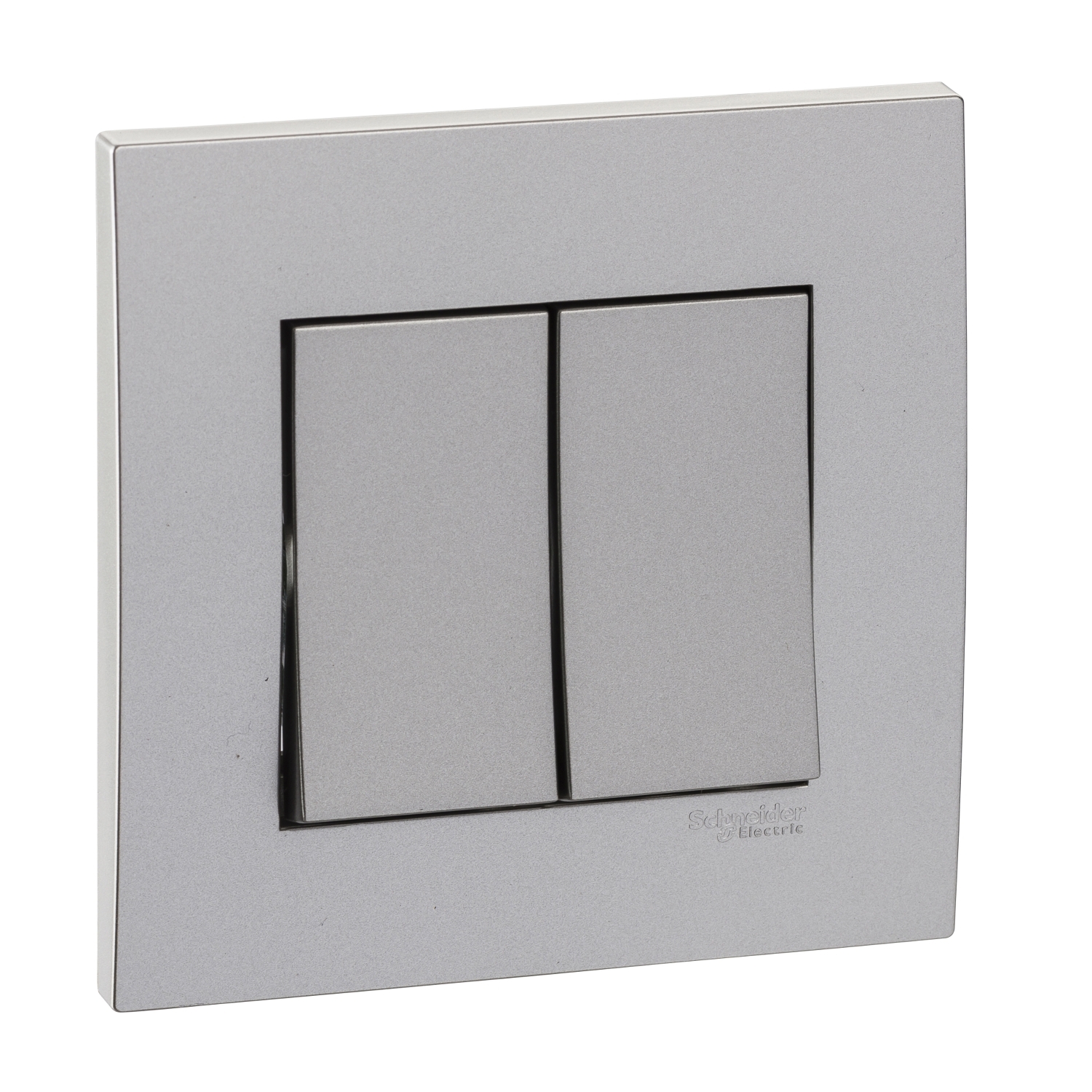 Bộ công tắc đôi 2 chiều 16A Màu Trắng hoặc Xám Bạc Vivace - Ổ Cắm nhà ở Schneider Electric - KB32_WE_G19; KB32_AS_G19