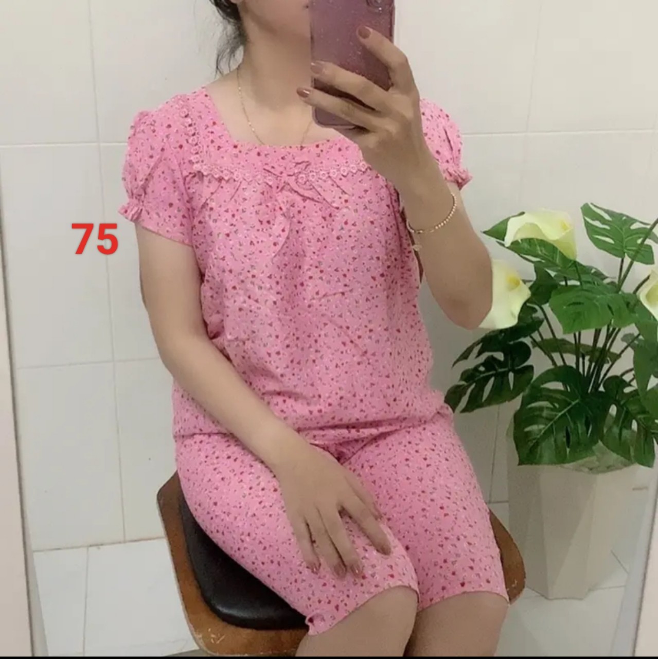 Pocket silk knit set-40kg to 73kg-real photo