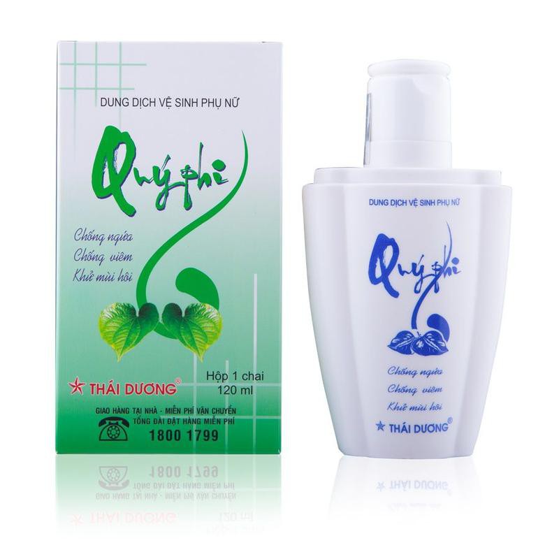 [HCM]Dung Dịch Vệ Sinh Phụ Nữ Quý Phi (120ml) - Xanh
