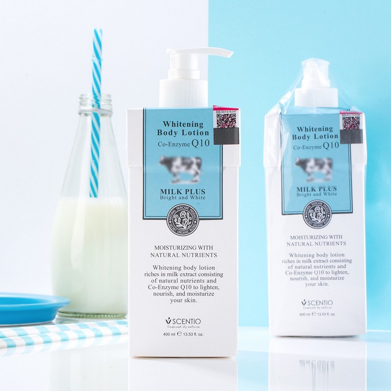Sữa dưỡng thể trắng da toàn thân body Bò Q10 Milk Plus Thái Lan dưỡng trắng sáng và mịn da