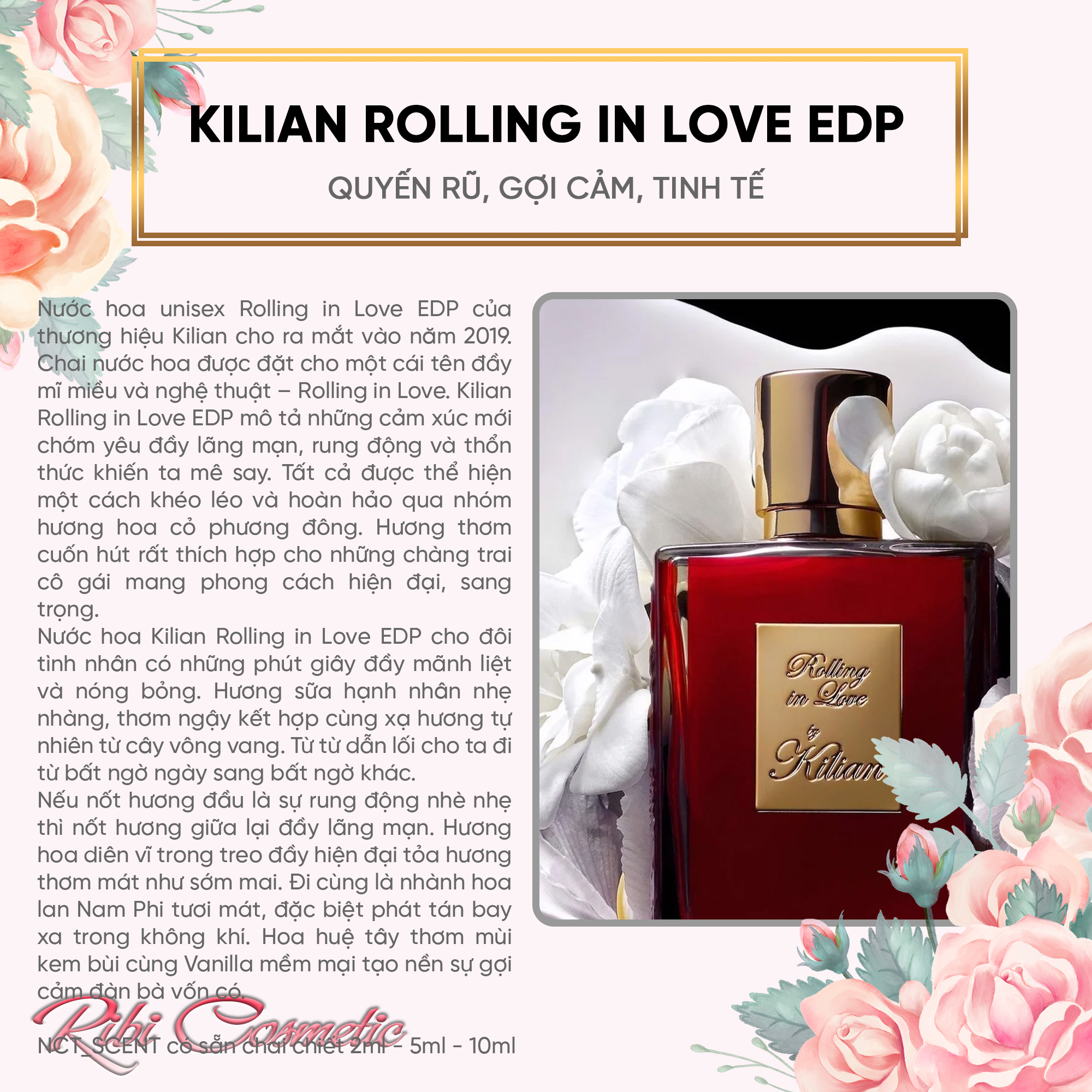 Nước hoa nam nữ Unisex Killian Rolling in love EDP