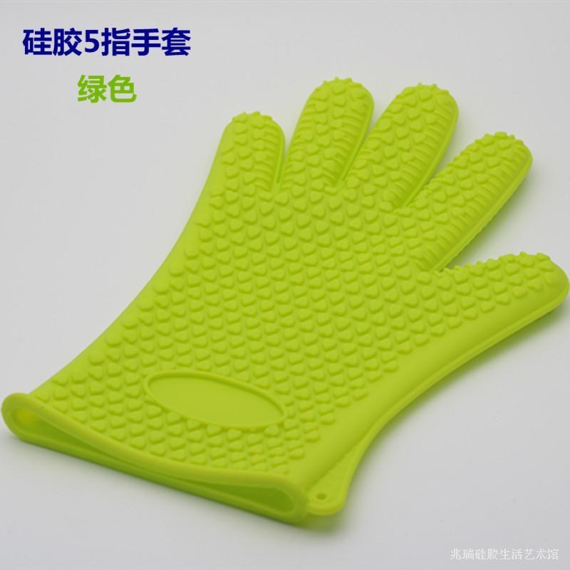 Lò Vi Sóng Lò Nướng Găng Tay Một Chiếc Phù Hợp Với Nướng Chuyên Dụng Silicone Găng Tay Chống Nóng Chống Trượt Chịu Nhiệt Cao Chống Lão Hóa