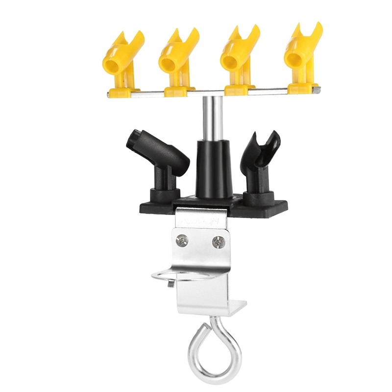 Professional Airbrush Holder Clamp-On Airbrush Stand Kit 6 Mount Spray Tool Tabletop Bench Station For Airbrush 360 Degree