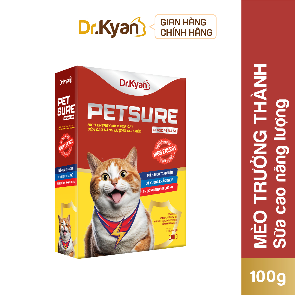 Sữa bột cho mèo dr kyan pet sure