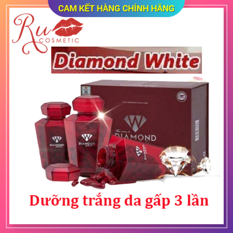 [ KHUYẾN MẠI] HÀNG CHÍNH HÃNG Viên uống trắng da Ngọc Trinh Beauty Diamond White, Trắng da chống nắng, trị nám tàn nhang, KHUYẾN MẠI MUA 3 TẶNG 1 ĐÔNG TRÙNG LINH CHI HOẶC 2 SỮA ONG CHÚA cao cấp