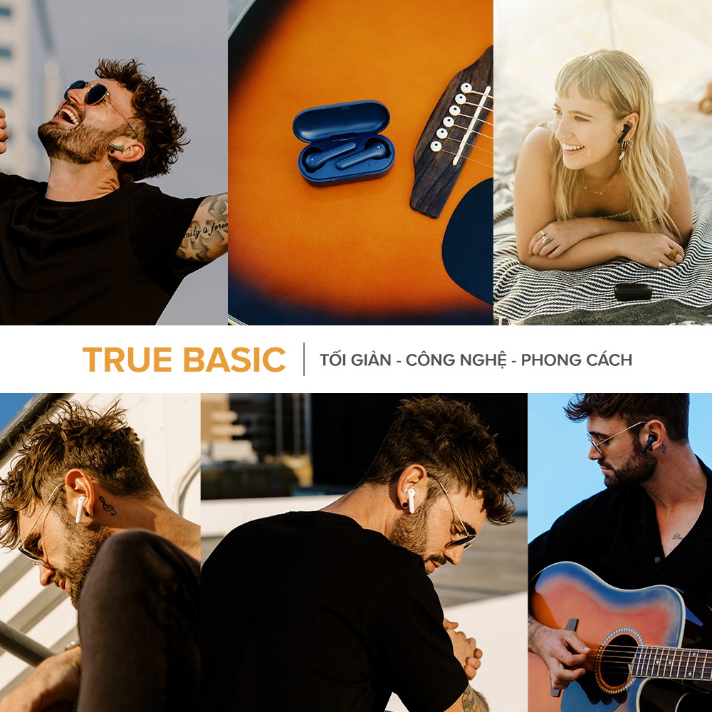 [FreeshipMAX] Tai Nghe Bluetooth Không Dây True Wireless Defunc True Basic BT 5.2, Cảm Ứng, Kháng Nước IPX4, Pin Lên Đến 22H, Màu Sắc Thời Trang - Chính Hãng ?Bảo Hành 12 Tháng
