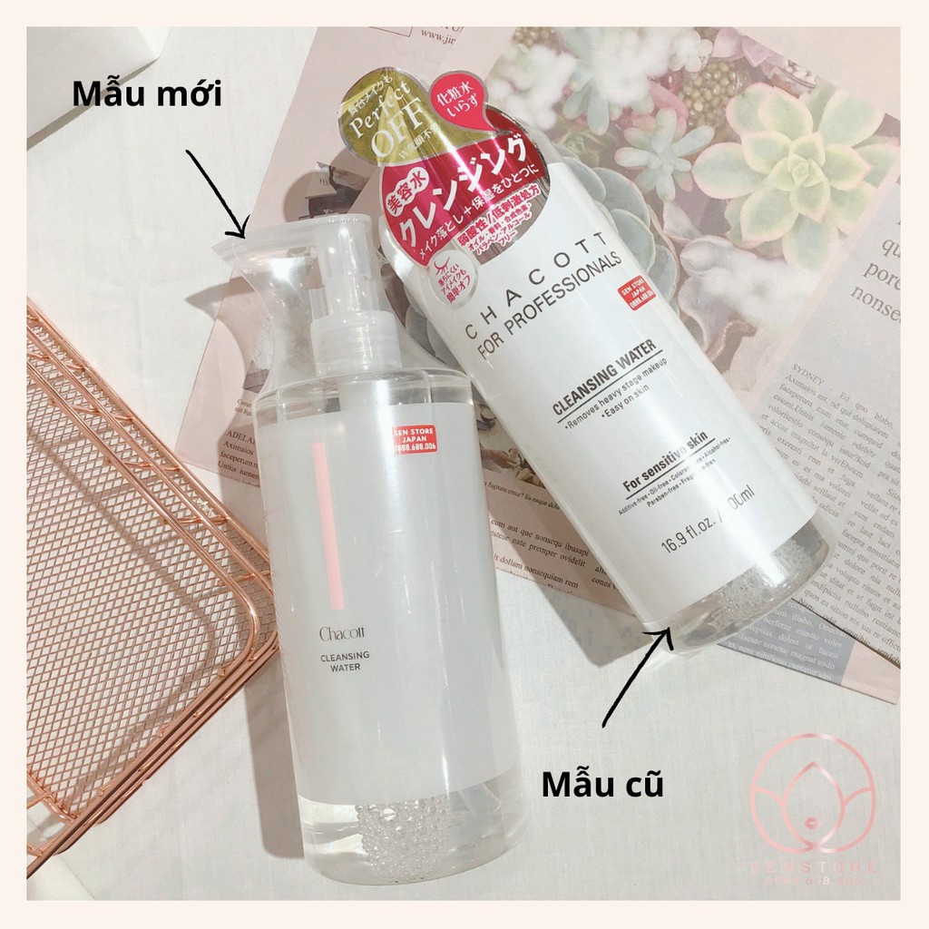 [𝑪𝑯𝑰́𝑵𝑯 𝑯𝑨̃𝑵𝑮]Nước tẩy trang Chacott For Professionals 500ml-Mẫu Mới