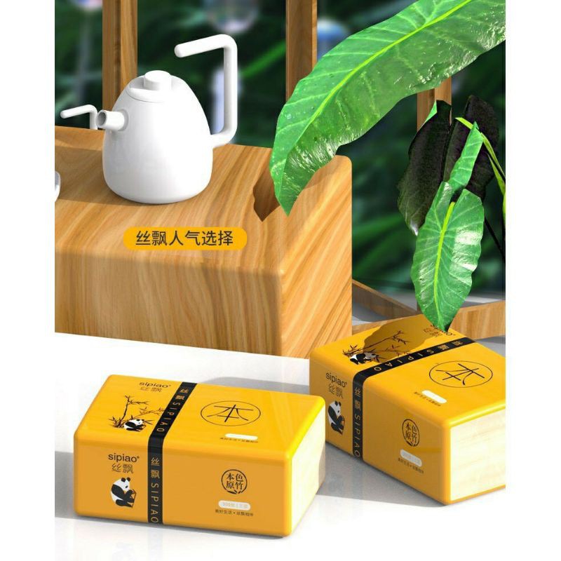 Khăn giấy gấu trúc siêu dai Sipiao
