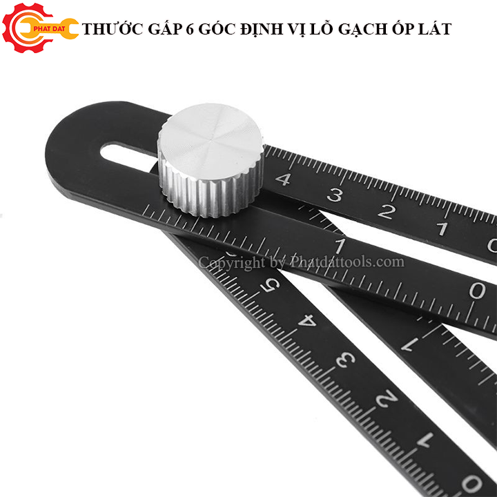 Thước Đo 6 Góc Lấy Dấu Gạch Ốp Lát