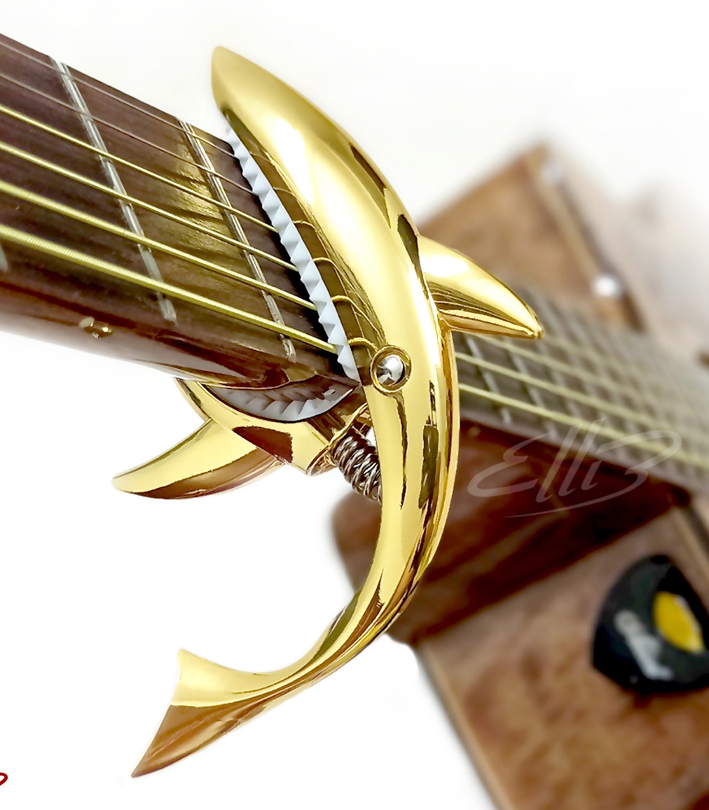 Capo cho đàn guitar hình cá mập