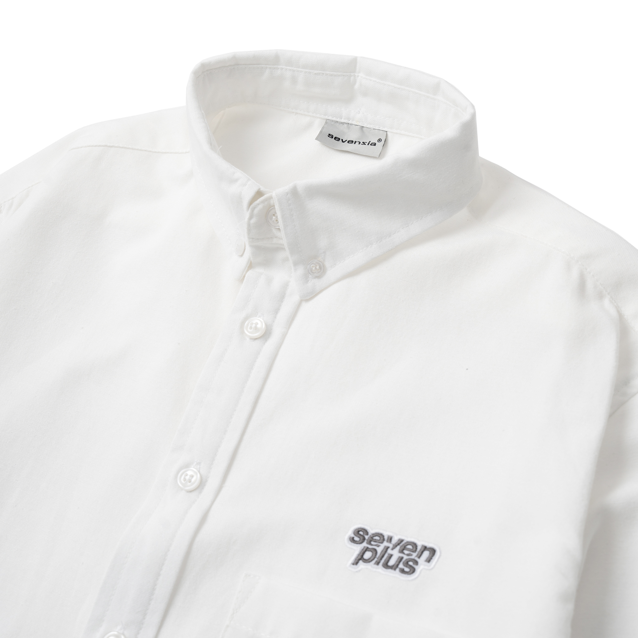 Áo sơ-mi Oxford SEVENPLUS logo thêu