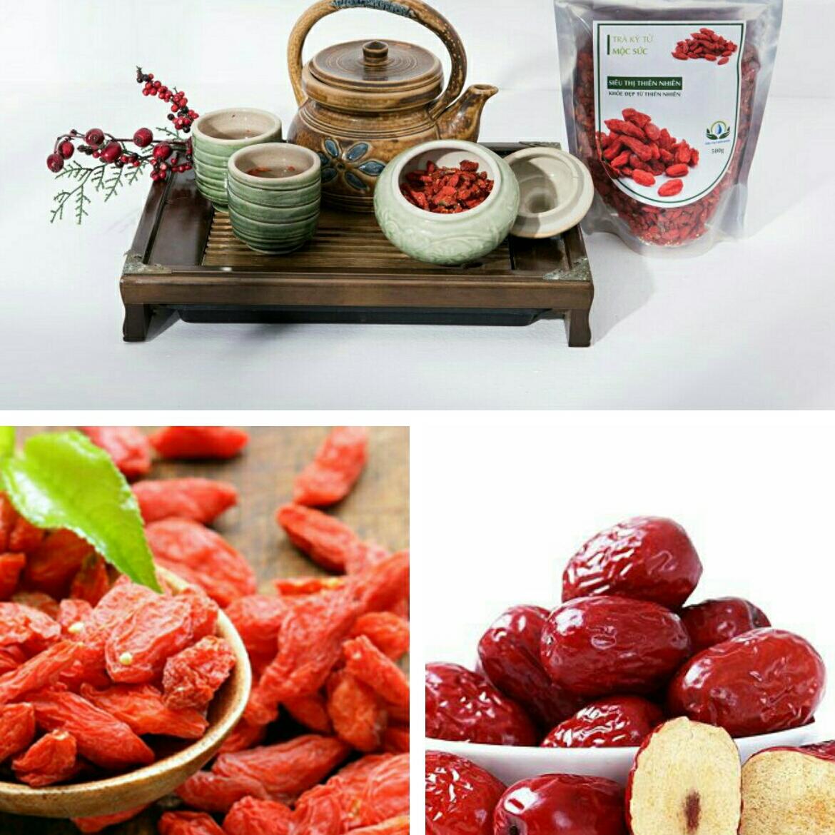 combo 1kg gồm táo đỏ và kỷ tử
