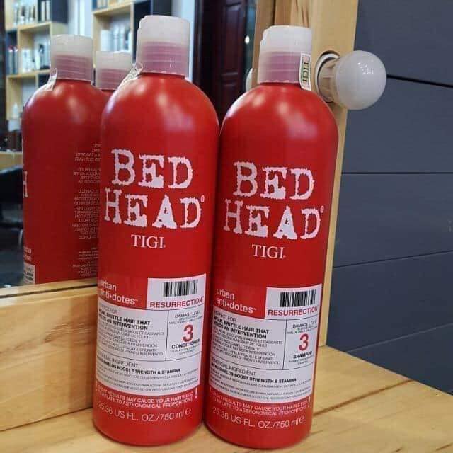 Cặp Dầu gội - xả TIGI Bed Head màu đỏ