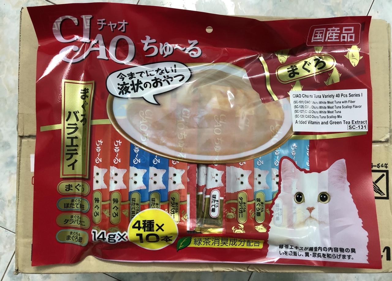 Ciao churu - Soup thưởng cho mèo dạng sốt (Hàng Thái)
