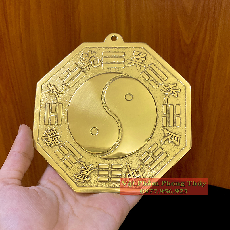 Gương Bát Quái Phẳng Bằng Đồng 3cm-8.5cm