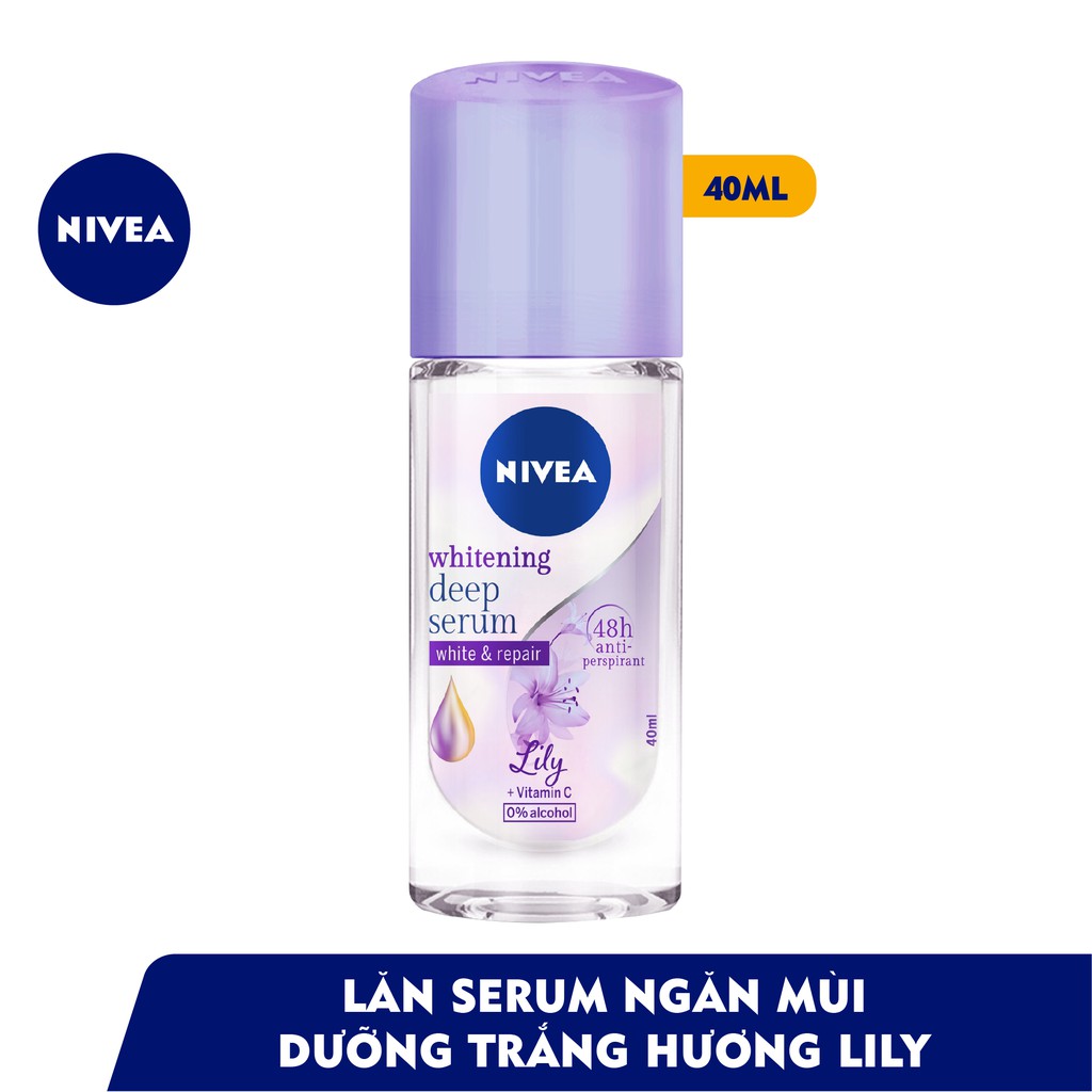 Lăn Khử Mùi Nivea Whitening Deep Serum Lily