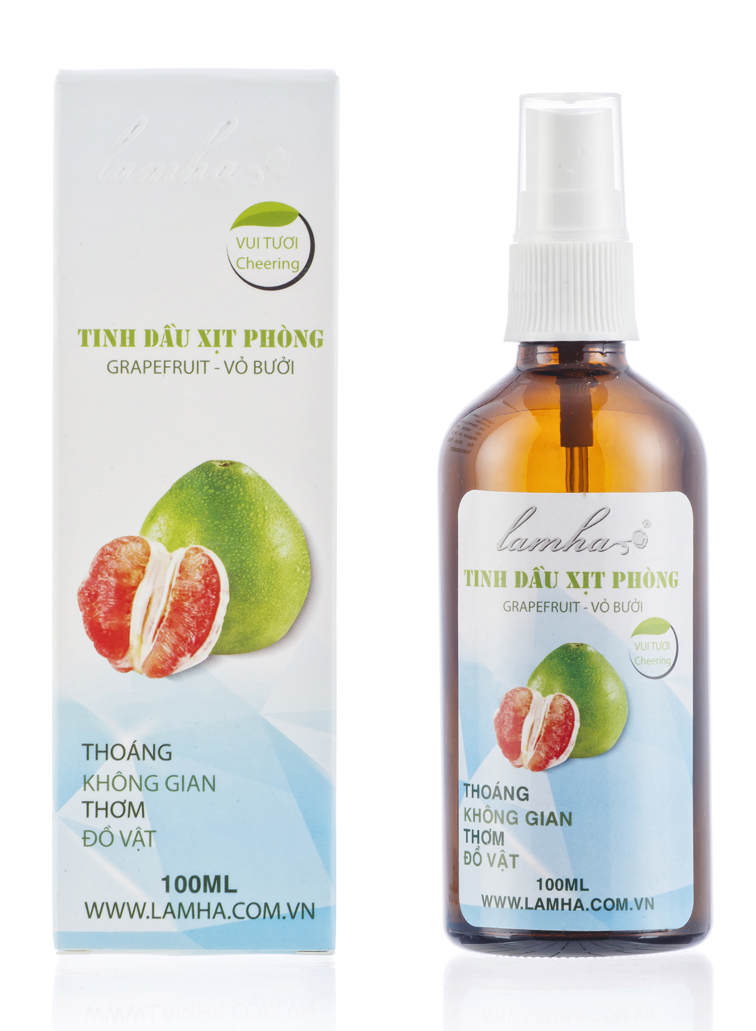Xịt phòng tinh dầu Vỏ Bưởi 100ml Lam Hà