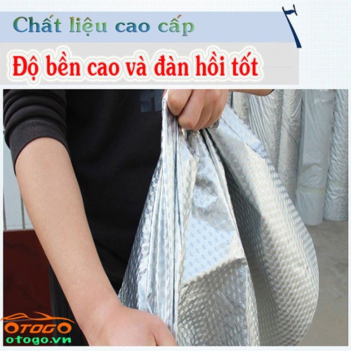 (size 2M ) Bạt Che Phủ Xe Kia Morning Cao Cấp (Loại 3 lớp)