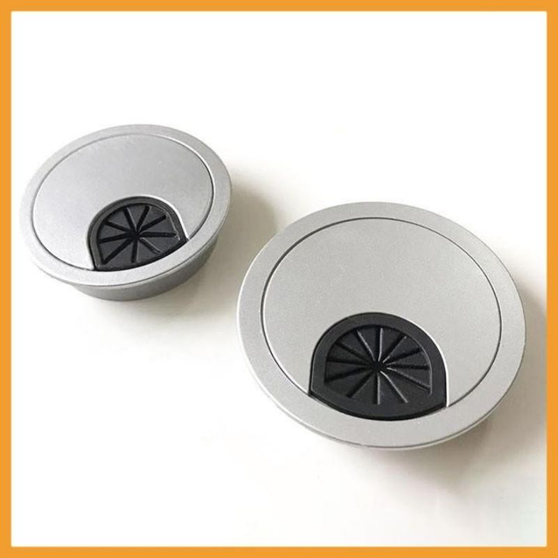 Nắp Luồn Dây Điện Tròn Ghi