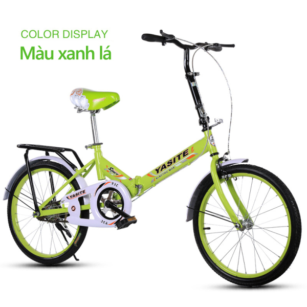 Mua Xe đạp 20 inch có thể gấp gọn 2 màu xanh lam xanh lá xe đạp cho thanh niển, người già  Keep Going Max