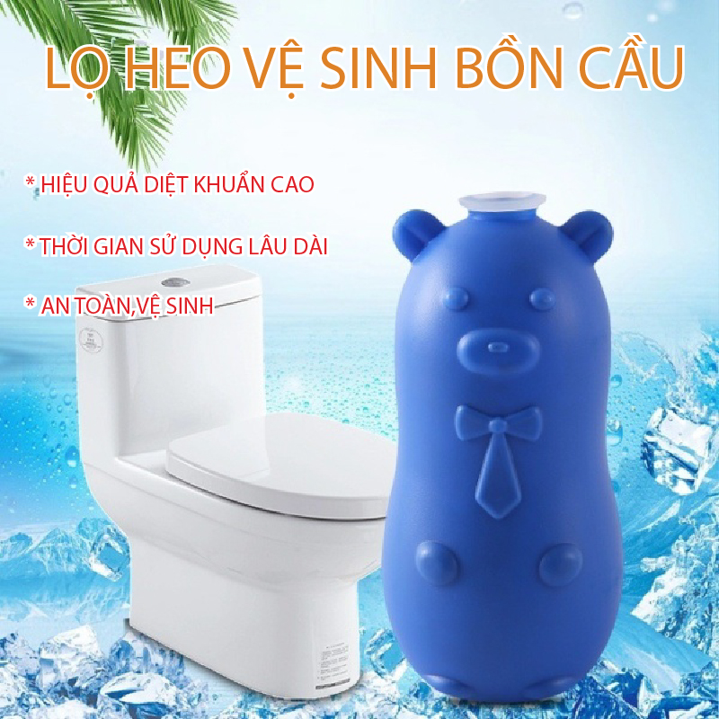 Lọ lợn thả bồn cầu,viên thả bồn cầu hình con lợn,heo thả bồn cầu khử mùi diệt khuẩn